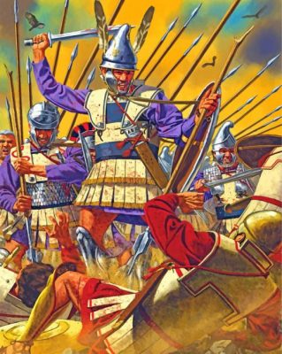 Battle Of Gabiene Paint by numbers