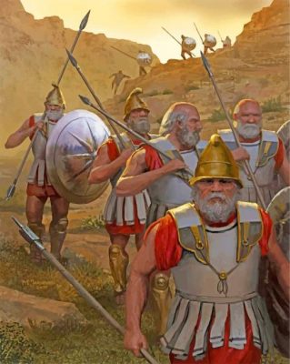 Battle Scene Paint by numbers