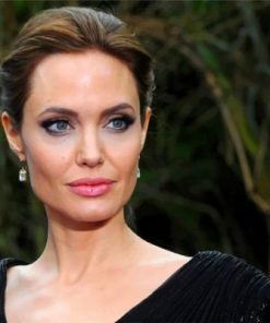 Beautiful Angelina Jolie Paint by numbers