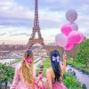 Best Friends In Paris Paint by numbers