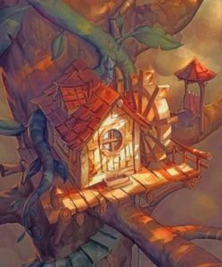 Bird house paint by numbers