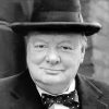 Black And White Winston Churchil