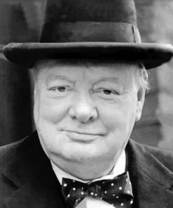 Black And White Winston Churchil