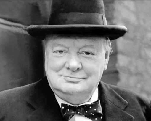Black And White Winston Churchil