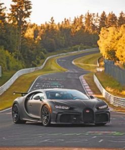 Black Bugatti Chiron Paint by numbers