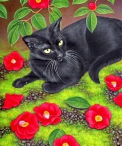 Black Cat Paint by numbers