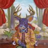Black Jackalope Paint by numbers