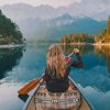 Blond Girl In A Boat Paint by numbers