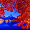 Blue Hour Mt Fuji Paint by numbers