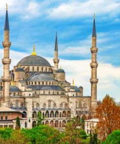 Blue Mosque Paint by numbers