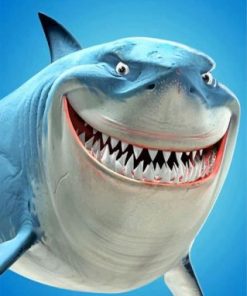 Blue Shark Paint by numbers