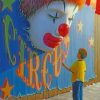Boy Watching A Circus Clown Paint by numbers