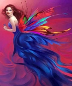 Butterfly Lady Paint by numbers