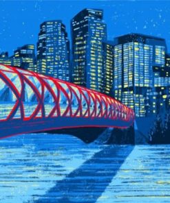 Calgary Buildings Canada Paint by numbers