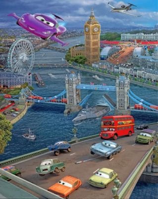 Cars Movie Paint by numbers
