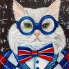 Cat With Glasses Paint by numbers