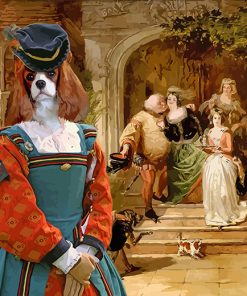 King Charles cavalier paint by numbers