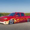Red Chevy paint by numbers