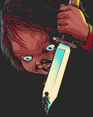 Chucky Illustration Paint by numbers