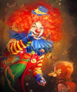Circus Clown Paint by numbers