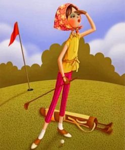 Classy Golfer Paint by numbers