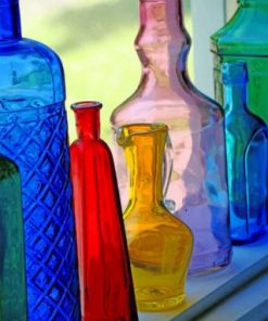 Colored Bottles paint by numbers
