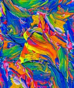 Colorful Abstract Paint by numbers