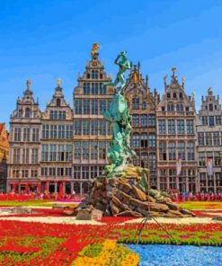 Colorful Antwerp - Paint By Numbers