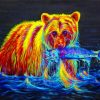 Colorful Bear Paint by numbers