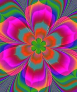 Colorful Mandala Flower Paint by numbers