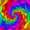 Colorful Fractal Chaos Paint by numbers
