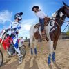 Cowgirl And Dirt Biker Paint by numbers