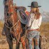 Aesthetic Cowgirl Paint by numbers
