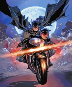 Crazy Batman And Catwoman paint by numbers