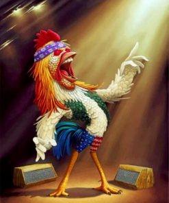 Crazy Chicken Paint by numbers