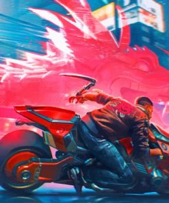cyberpunk-motorcycle-art-paint-by-numbers