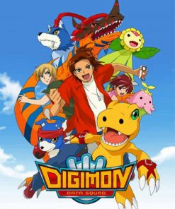Digimon Data Squad Paint by numbers