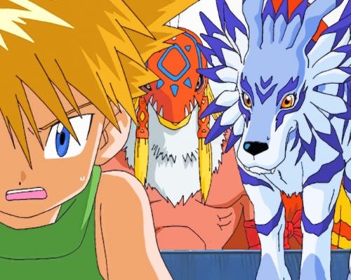 Digimon Monsters And Heroes Paint by numbers