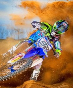 Dirt Biker Paint by numbers
