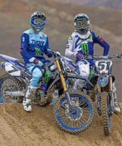 Dirt Bikes Paint by numbers