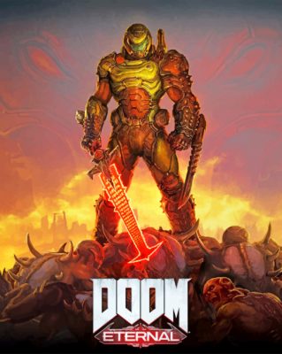 Doom Eternal Illustration Paint by numbers