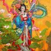 Woman And Dragon paint by numbers