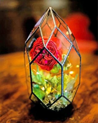 Enchanted Rose Paint by numbers