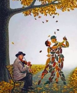 Fallen Leaves Paint by numbers