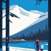 Family Skiing Time paint by numbers
