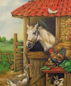 Farm Animals Paint by numbers