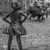 Fearless Girl Bull Paint by numbers