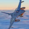 Fighter Jet Paint by numbers