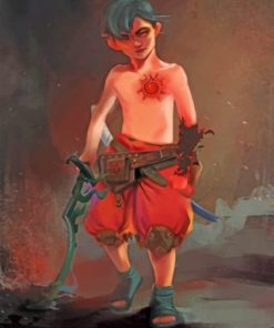 Fireboy Illustration Paint by numbers