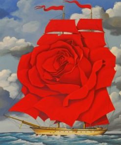 Flower Ship Paint by numbers
